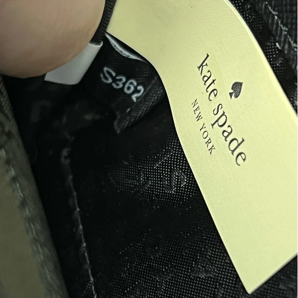 Kate Spade New York Wilson Road Neda Zip Around Wallet Black Nylon Exterior